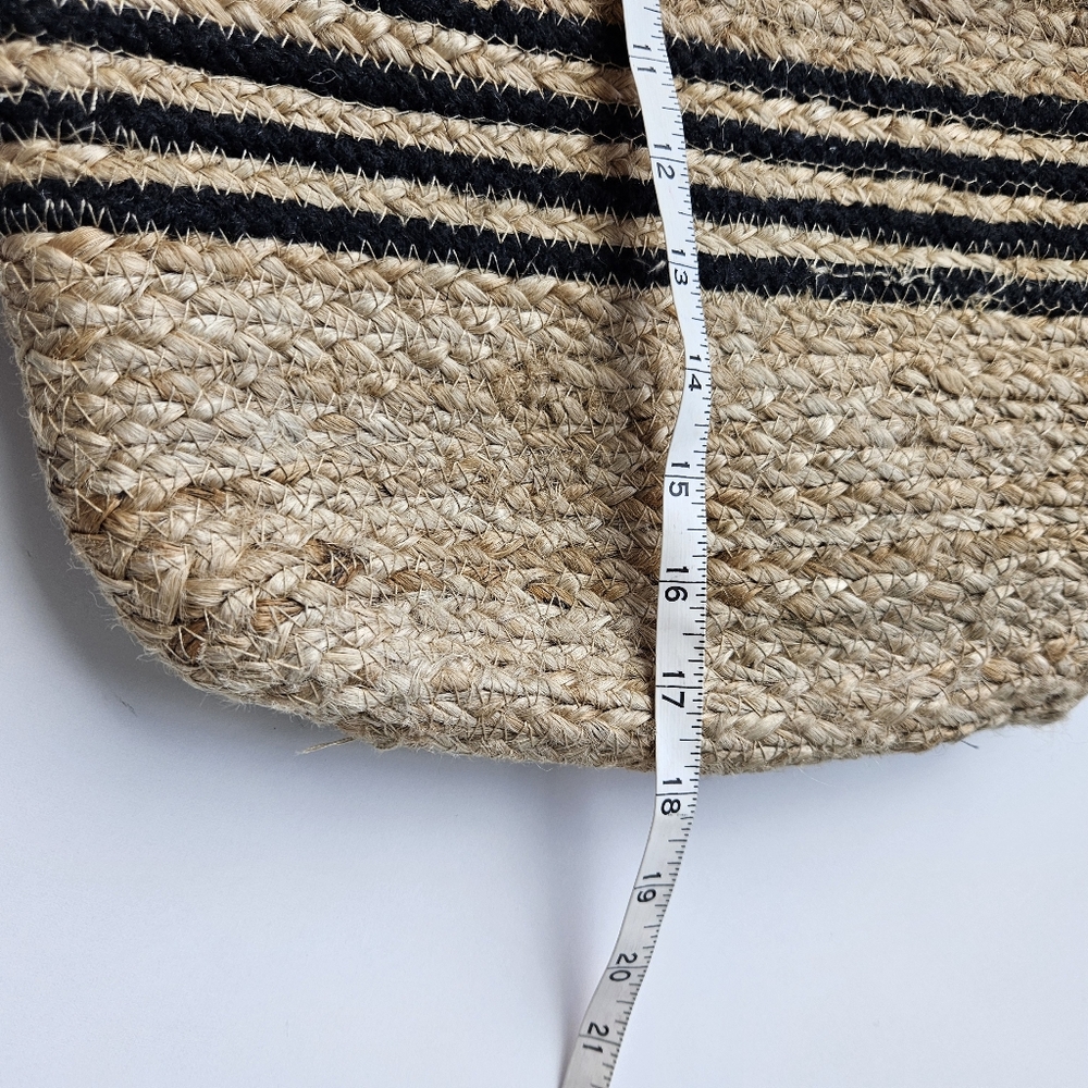 Nwt Magid New York Made In India Jute Stripped Bucket Bag - Picture 7 of 12